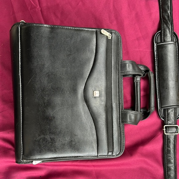 Other - Black Leather Men's Briefcase
